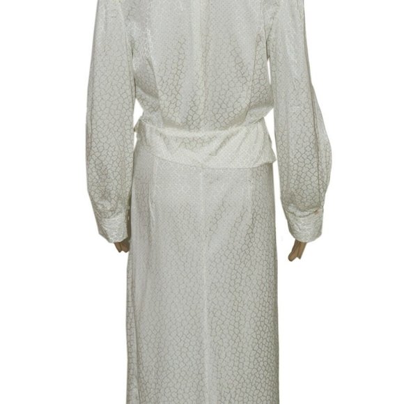 Isabel Marant Robe Romina Dress V Neck White Printed NWT S 36 - Picture 7 of 7